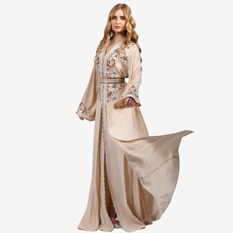 Opulent Gold-Threaded Ceremonial Robe